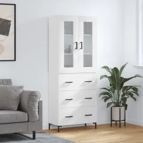 Tall white plywood sideboard 69.5x34x180 cm by vidaXL, Sideboards - Ref: Foro24-3198401, Price: 181,98 €, Discount: %