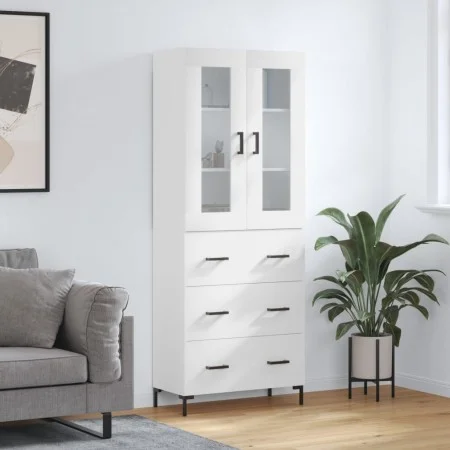Hohes Sideboard Sperrholz weiß 69,5x34x180 cm von vidaXL, Sideboards - Ref: Foro24-3198401, Preis: 181,98 €, Rabatt: %