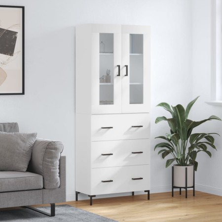 Hohes Sideboard Sperrholz weiß 69,5x34x180 cm von vidaXL, Sideboards - Ref: Foro24-3198401, Preis: 186,98 €, Rabatt: %