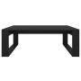 Mesa de centro madera contrachapada negro 100x100x35 cm