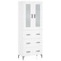 Hohes Sideboard Sperrholz weiß 69,5x34x180 cm von vidaXL, Sideboards - Ref: Foro24-3198401, Preis: 186,98 €, Rabatt: %