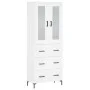 Tall white plywood sideboard 69.5x34x180 cm by vidaXL, Sideboards - Ref: Foro24-3198401, Price: 181,97 €, Discount: %
