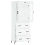 Tall white plywood sideboard 69.5x34x180 cm by vidaXL, Sideboards - Ref: Foro24-3198401, Price: 181,97 €, Discount: %