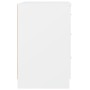 Mesita de noche madera contrachapada blanco 40x40x63 cm