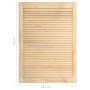 Puertas de armario de lamas 2 uds madera de pino 69x39,4 cm de vidaXL, Puertas de armarios - Ref: Foro24-151125, Precio: 49,7...