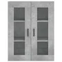 Concrete gray plywood tall sideboard 69.5x34x180 cm by vidaXL, Sideboards - Ref: Foro24-3198405, Price: 178,81 €, Discount: %
