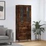 Hohes Sideboard aus geräuchertem Eichensperrholz, 69,5 x 34 x 180 cm von vidaXL, Sideboards - Ref: Foro24-3198406, Preis: 177...