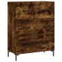 Hohes Sideboard aus geräuchertem Eichensperrholz, 69,5 x 34 x 180 cm von vidaXL, Sideboards - Ref: Foro24-3198406, Preis: 177...