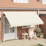 Toldo retráctil de operación manual 400 cm crema