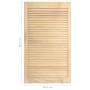 Schranktürlatten 4 Stück Kiefernholz 99,3 x 49,4 cm von vidaXL, Schranktüren - Ref: Foro24-151138, Preis: 105,32 €, Rabatt: %
