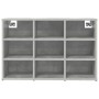 Zapatero Gris hormigón 77.5 x 30 x 51 cm Madera contrachapada