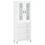 Aparador alto madera contrachapada blanco 69,5x34x180 cm de vidaXL, Aparadores - Ref: Foro24-3198737, Precio: 144,95 €, Descu...