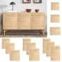 Closet door with 2 slat panels, made of pine wood, 99.3x59.4 cm by vidaXL, cabinet doors - Ref: Foro24-151140, Price: 70,29 €...