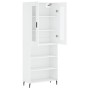 Aparador alto madera contrachapada blanco 69,5x34x180 cm by vidaXL, Sideboards - Ref: Foro24-3198737, Price: 146,83 €, Discou...