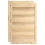 Closet door with 2 slat panels, made of pine wood, 99.3x59.4 cm by vidaXL, cabinet doors - Ref: Foro24-151140, Price: 70,29 €...