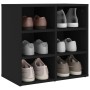 Mueble zapatero negro 52,5x30x50 cm en Armarios y almacenamiento | Comprar online en Foro24