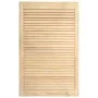 Closet door with 2 slat panels, made of pine wood, 99.3x59.4 cm by vidaXL, cabinet doors - Ref: Foro24-151140, Price: 70,29 €...