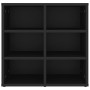 Muebles zapateros 2 uds negro 52,5x30x50 cm