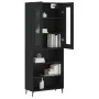 Hohes schwarzes Sperrholz-Sideboard 69,5 x 34 x 180 cm von vidaXL, Sideboards - Ref: Foro24-3198738, Preis: 151,26 €, Rabatt: %