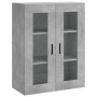 Aparador alto madera contrachapada gris hormigón 69,5x34x180 cm de vidaXL, Aparadores - Ref: Foro24-3198741, Precio: 125,91 €