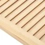Closet door with 2 slat panels, made of pine wood, 99.3x59.4 cm by vidaXL, cabinet doors - Ref: Foro24-151140, Price: 70,29 €...