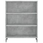 Concrete gray plywood tall sideboard 69.5x34x180 cm by vidaXL, Sideboards - Ref: Foro24-3198741, Price: 126,03 €, Discount: %