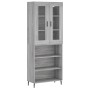 Hohes Sideboard aus sonomagrauem Sperrholz, 69,5 x 34 x 180 cm von vidaXL, Sideboards - Ref: Foro24-3198743, Preis: 130,38 €,...