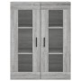 High sideboard sonoma gray plywood 69.5x34x180 cm by vidaXL, Sideboards - Ref: Foro24-3198743, Price: 130,24 €, Discount: %