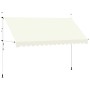 Toldo retráctil de operación manual 400 cm crema
