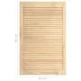 Closet door with 2 slat panels, made of pine wood, 99.3x59.4 cm by vidaXL, cabinet doors - Ref: Foro24-151140, Price: 70,29 €...