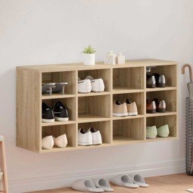 Zapatero Roble Sonoma 103 x 30 x 51 cm Madera contrachapada Zapatero Roble Sonoma 103 x 30 x 51 cm Madera contrachapada