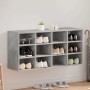 Zapatero Gris hormigón 103 x 30 x 51 cm Madera contrachapada