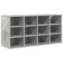 Zapatero Gris hormigón 103 x 30 x 51 cm Madera contrachapada