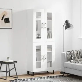 Tall white plywood sideboard 69.5x34x180 cm by vidaXL, Sideboards - Ref: Foro24-3198297, Price: 171,57 €, Discount: %
