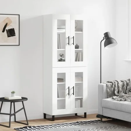 Tall white plywood sideboard 69.5x34x180 cm by vidaXL, Sideboards - Ref: Foro24-3198297, Price: 171,55 €, Discount: %
