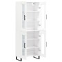 Aparador alto madera contrachapada blanco 69,5x34x180 cm de vidaXL, Aparadores - Ref: Foro24-3198297, Precio: 180,93 €, Descu...
