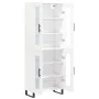 Tall white plywood sideboard 69.5x34x180 cm by vidaXL, Sideboards - Ref: Foro24-3198297, Price: 171,55 €, Discount: %