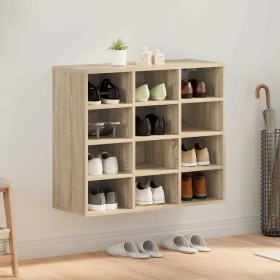Zapatero Roble Sonoma 77.5 x 30 x 67 cm Madera contrachapada Zapatero Roble Sonoma 77.5 x 30 x 67 cm Madera contrachapada