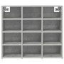 Zapatero Gris hormigón 77.5 x 30 x 67 cm Madera contrachapada
