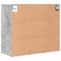 Zapatero Gris hormigón 77.5 x 30 x 67 cm Madera contrachapada
