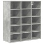 Zapatero Gris hormigón 77.5 x 30 x 83.5 cm Madera contrachapada