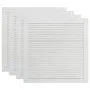 Shutter doors 4 pcs solid white pine wood 39.5x39.4 cm by vidaXL, cabinet doors - Ref: Foro24-151144, Price: 45,38 €, Discoun...