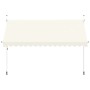 Toldo retráctil de operación manual 400 cm crema