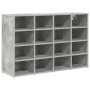 Zapatero Gris hormigón 103 x 30 x 67 cm Madera contrachapada
