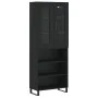 Aparador alto madera contrachapada negro 69,5x34x180 cm de vidaXL, Aparadores - Ref: Foro24-3198746, Precio: 144,64 €, Descue...