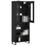 Aparador alto madera contrachapada negro 69,5x34x180 cm de vidaXL, Aparadores - Ref: Foro24-3198746, Precio: 144,64 €, Descue...