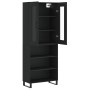 Aparador alto madera contrachapada negro 69,5x34x180 cm de vidaXL, Aparadores - Ref: Foro24-3198746, Precio: 146,68 €