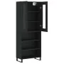 Aparador alto madera contrachapada negro 69,5x34x180 cm de vidaXL, Aparadores - Ref: Foro24-3198746, Precio: 144,64 €, Descue...