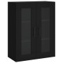 Aparador alto madera contrachapada negro 69,5x34x180 cm de vidaXL, Aparadores - Ref: Foro24-3198746, Precio: 146,68 €