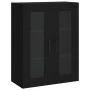 Aparador alto madera contrachapada negro 69,5x34x180 cm de vidaXL, Aparadores - Ref: Foro24-3198746, Precio: 144,64 €, Descue...